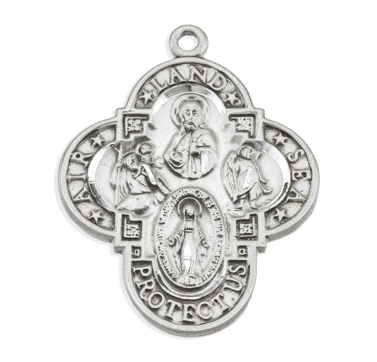 Land-Sea-Air Sterling Silver 4-way Medal