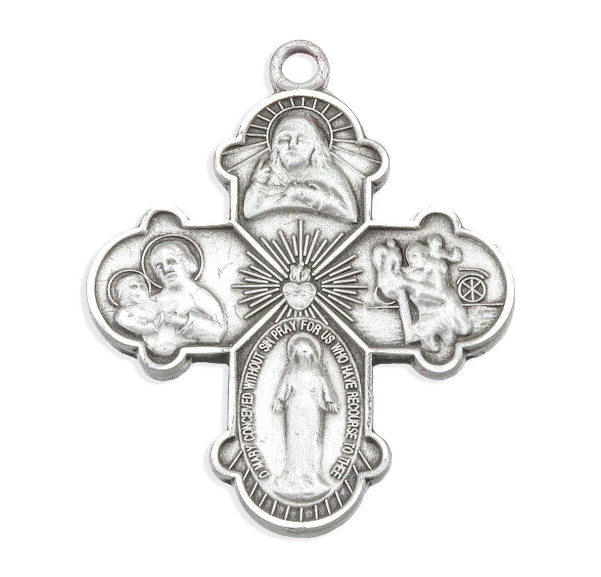 Sterling Silver 4-Way Medal