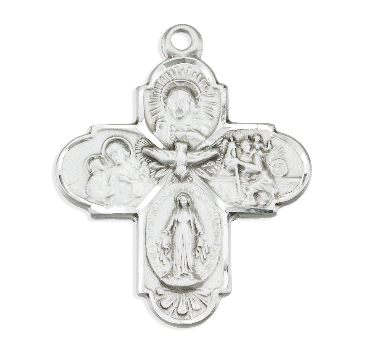 Sterling Silver 4-Way Medal