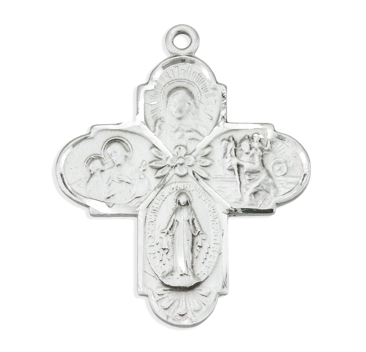 Sterling Silver 4-Way Medal