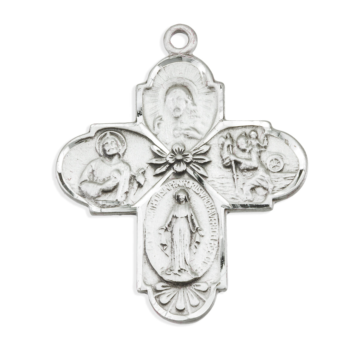 Sterling Silver 4-Way Medal