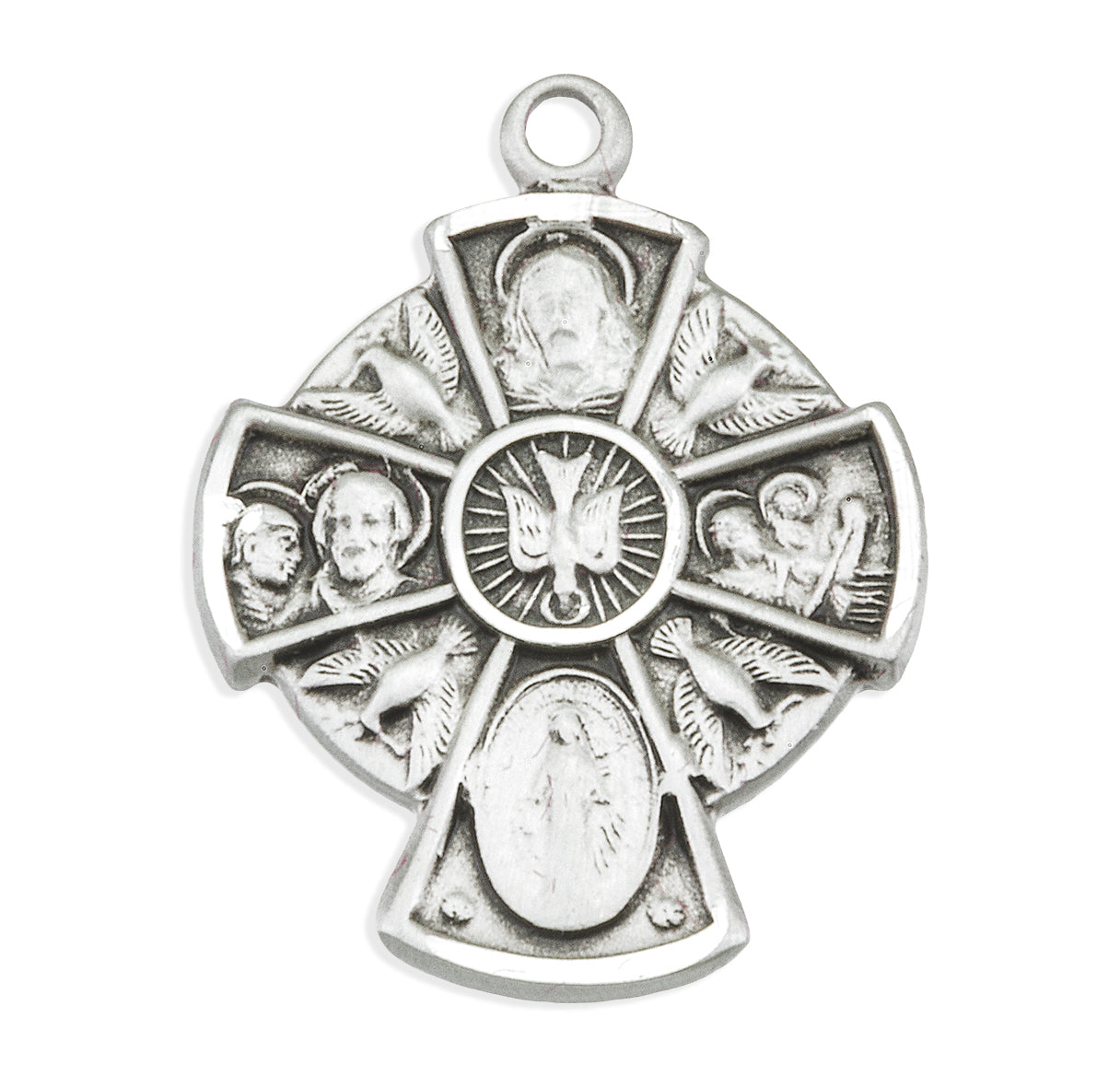Sterling Silver 4-Way Medal