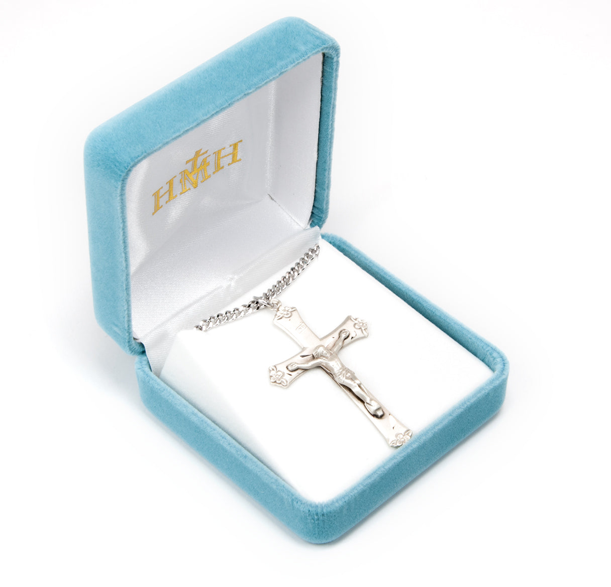 Sterling Silver Flare Tipped Crucifix