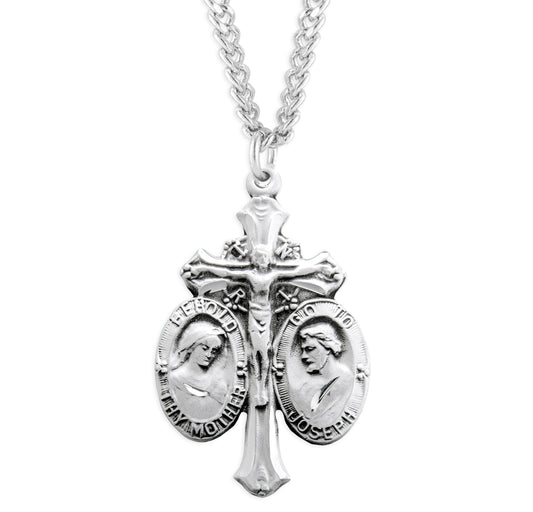 Sterling Silver Jesus-Mary-Joseph Medal