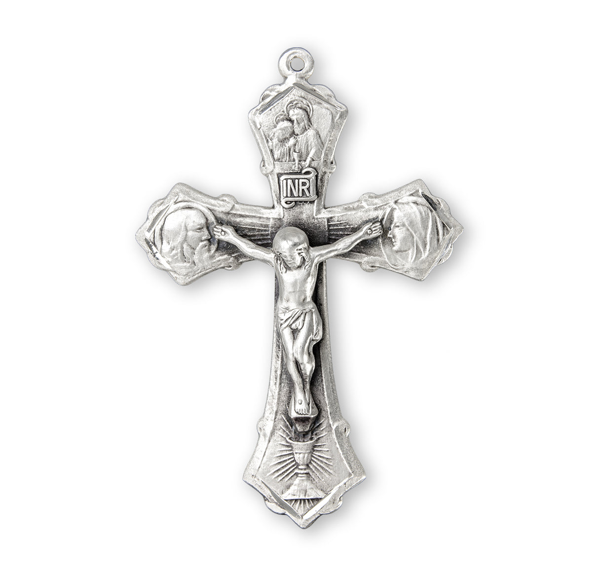 Jesus-Mary-Joseph Sterling Silver Crucifix