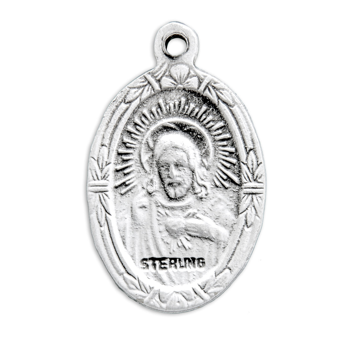 Saint Jude Oval Sterling Silver Medal