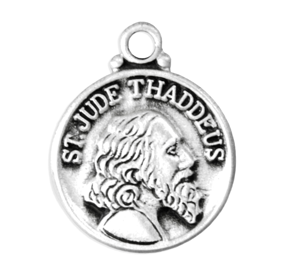 Saint Jude Sterling Silver Bust Medal