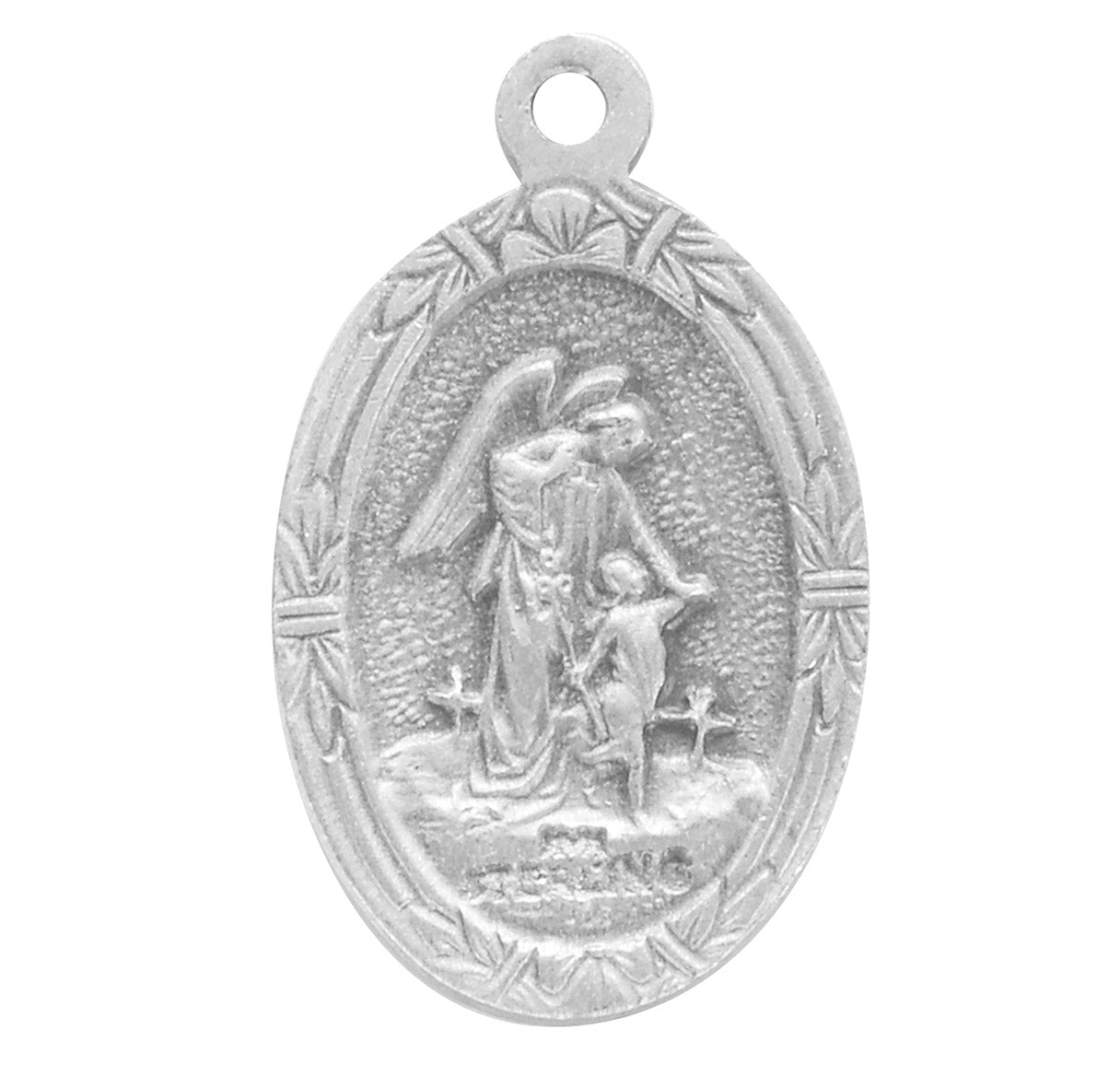 Saint Christopher Oval Sterling Silver Medal