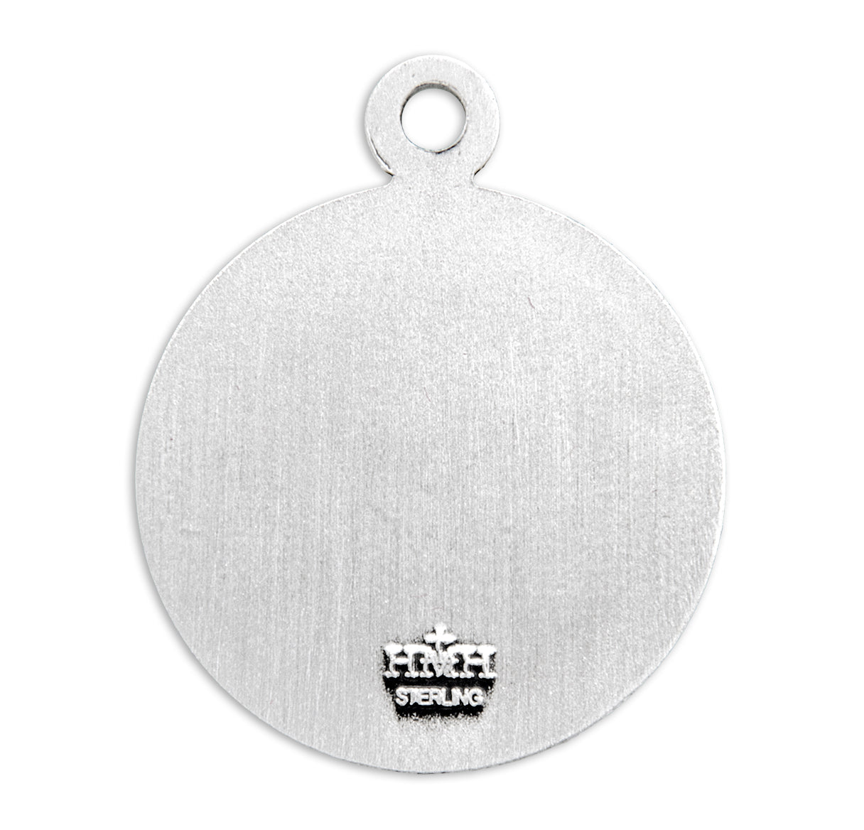 Holy Baptism Round Sterling Silver Medal