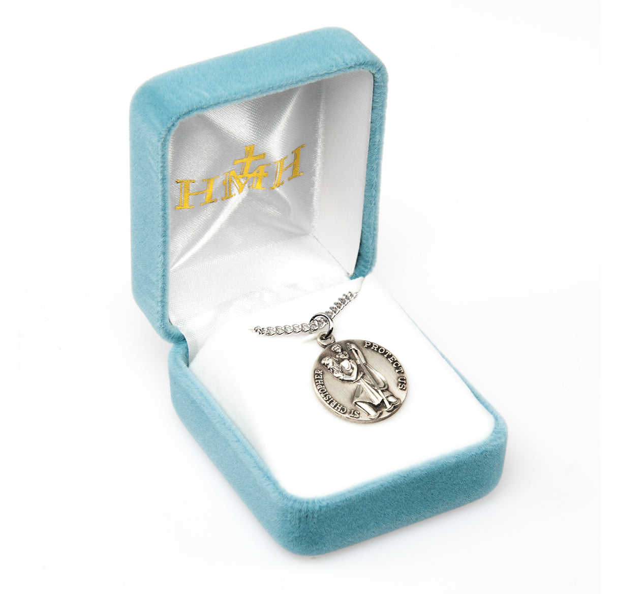 Saint Michael Round Sterling Silver Medal