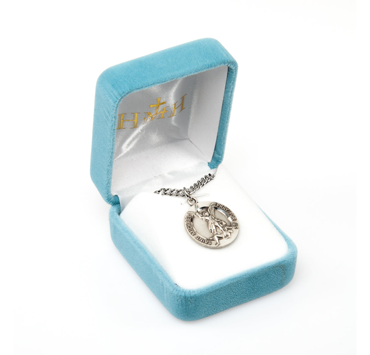 Saint Michael Sterling Silver Badge Medal