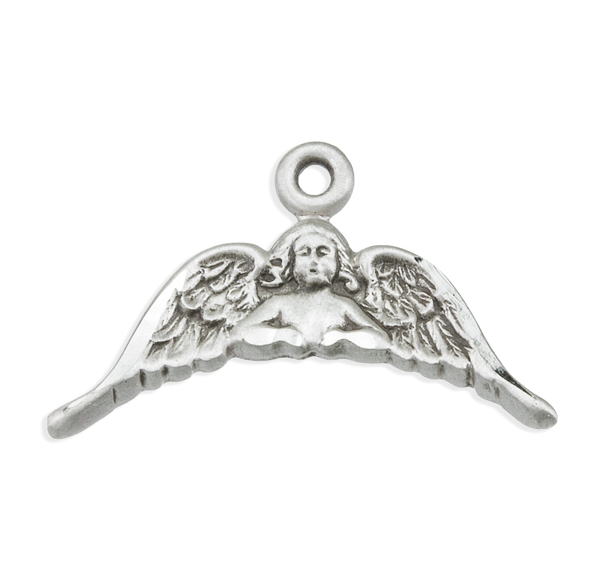 Sterling Silver Angel with Wings Medal