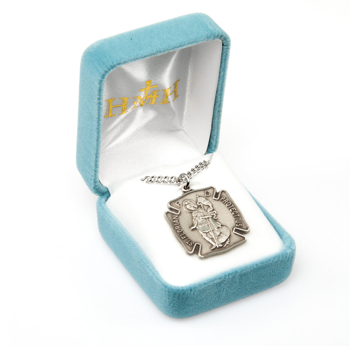 Saint Michael Sterling Silver Badge Medal