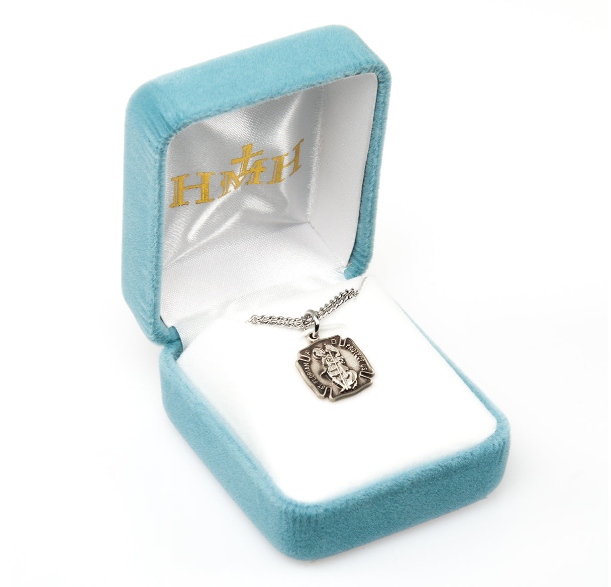 Saint Florian Sterling Silver Firefighters Medal