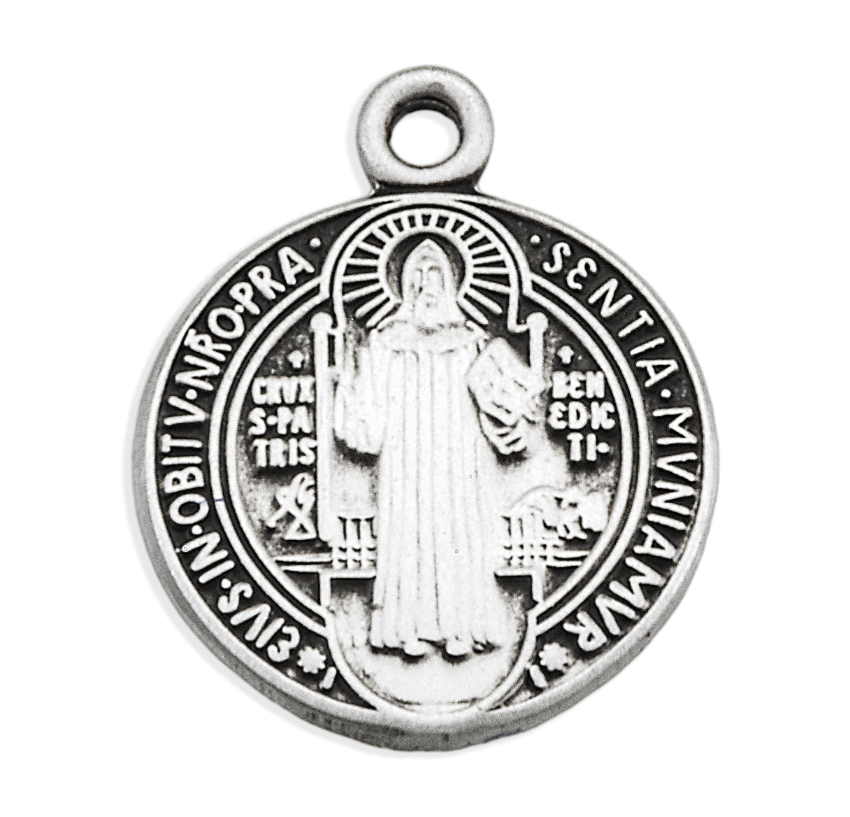 Saint Benedict Round Jubilee Sterling Silver Medal