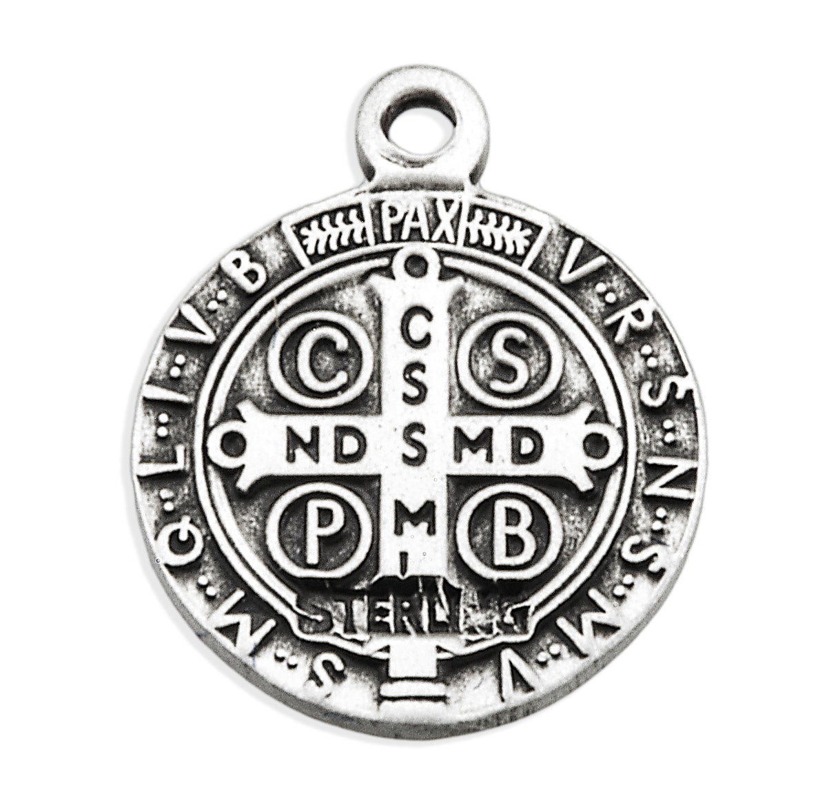 Saint Benedict Round Jubilee Sterling Silver Medal