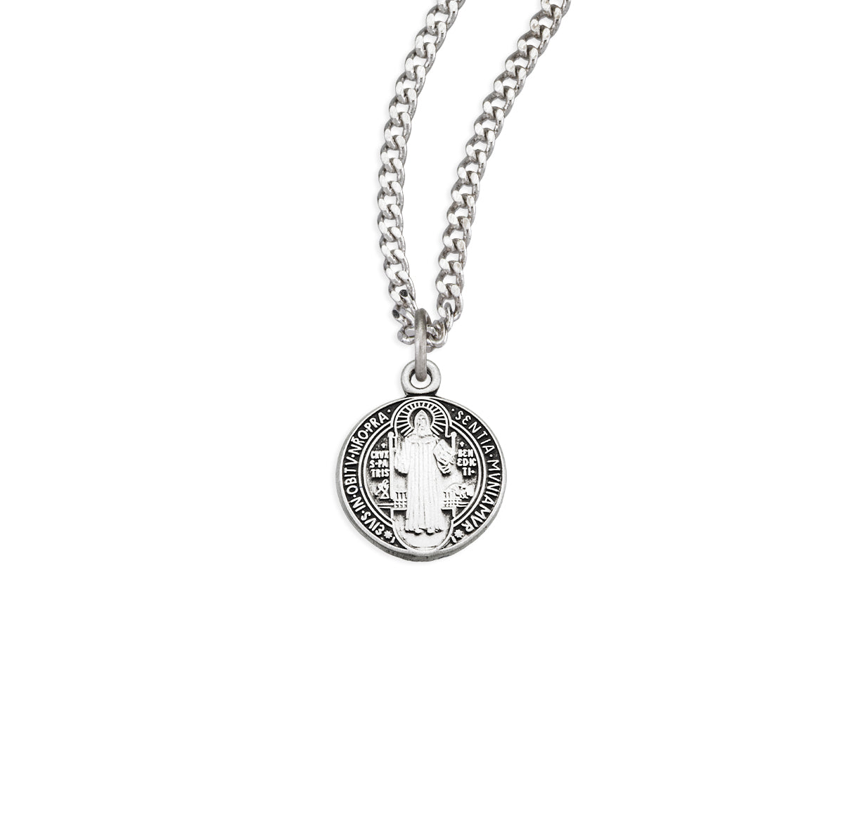 Saint Benedict Round Jubilee Sterling Silver Medal