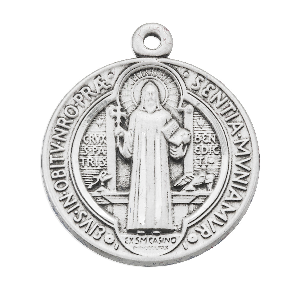 Saint Benedict Round Jubilee Sterling Silver Medal