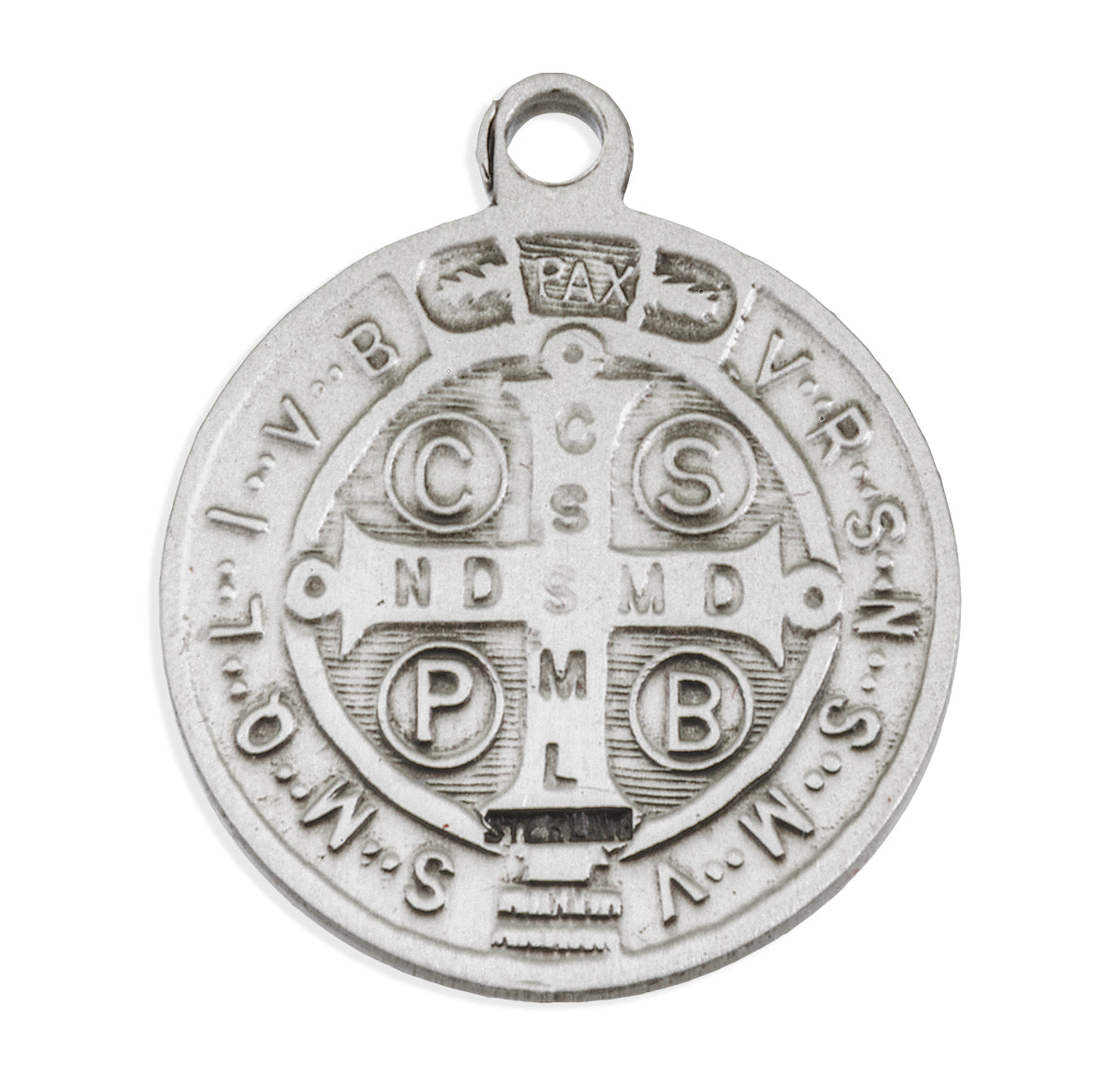 Saint Benedict Round Jubilee Sterling Silver Medal