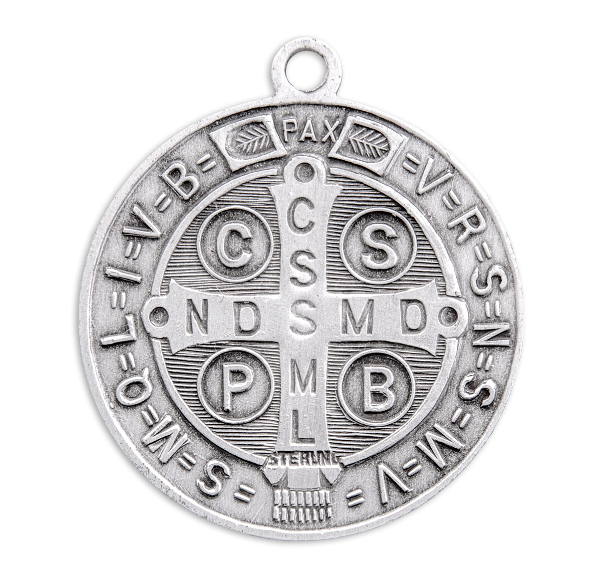 Saint Benedict Round Jubilee Sterling Silver Medal