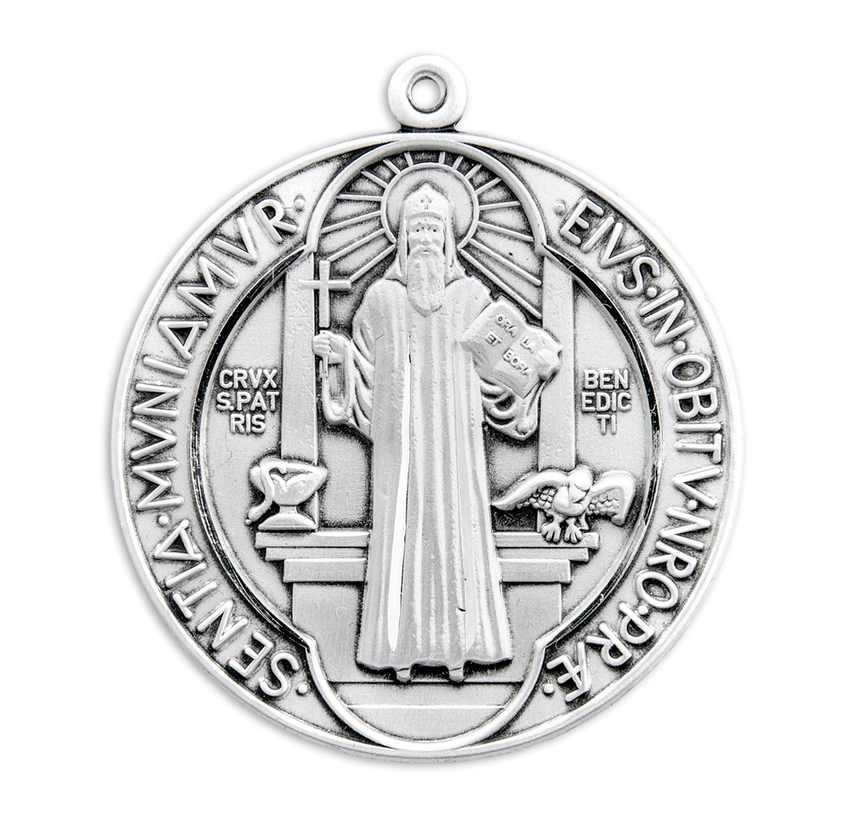 Saint Benedict Round Jubilee Sterling Silver Medal