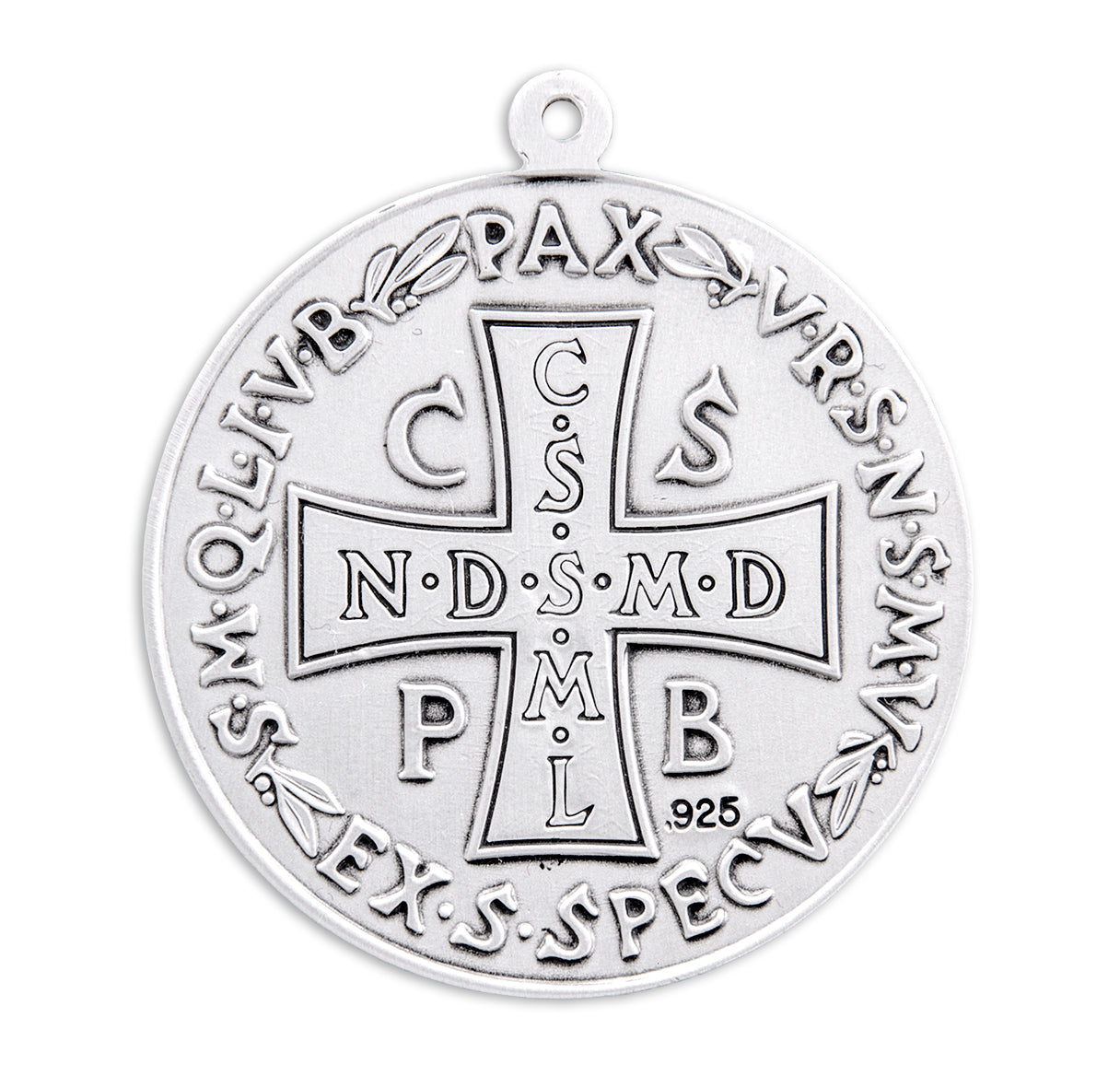 Saint Benedict Round Jubilee Sterling Silver Medal