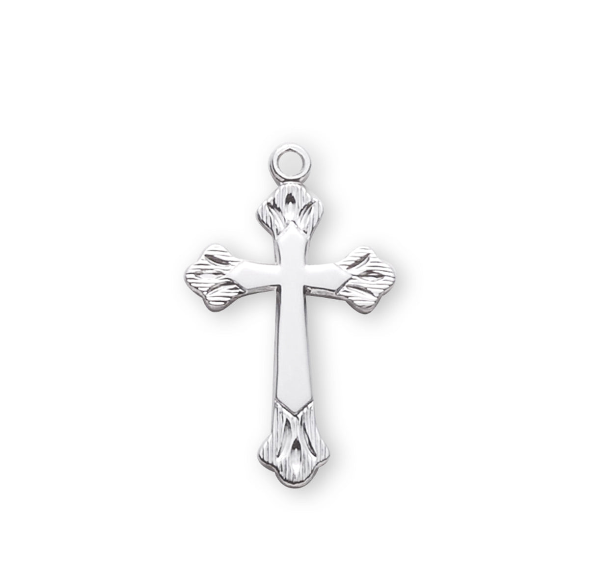 Sterling Silver Flare Tipped Cross