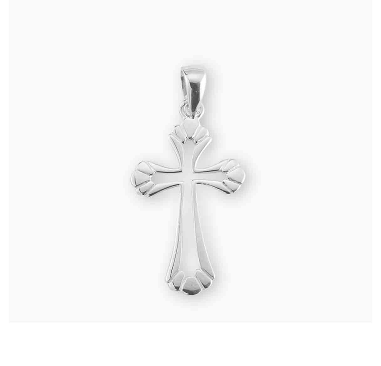 Sterling Silver Cut Out Cross