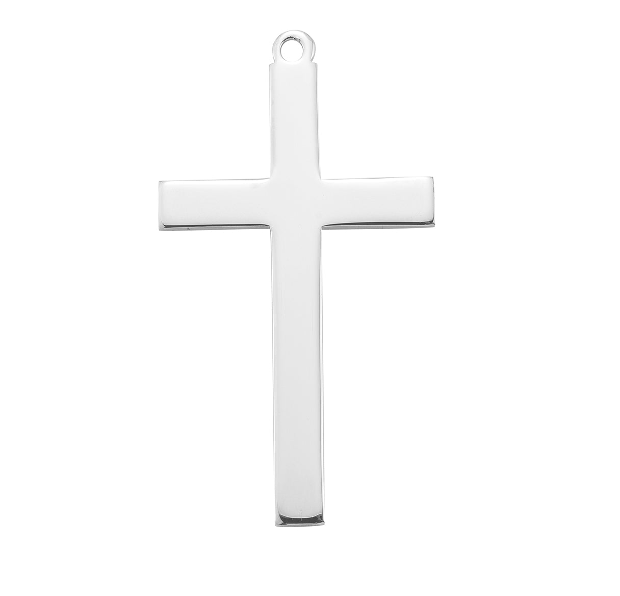 Sterling Silver High Polished Latin Style Cross