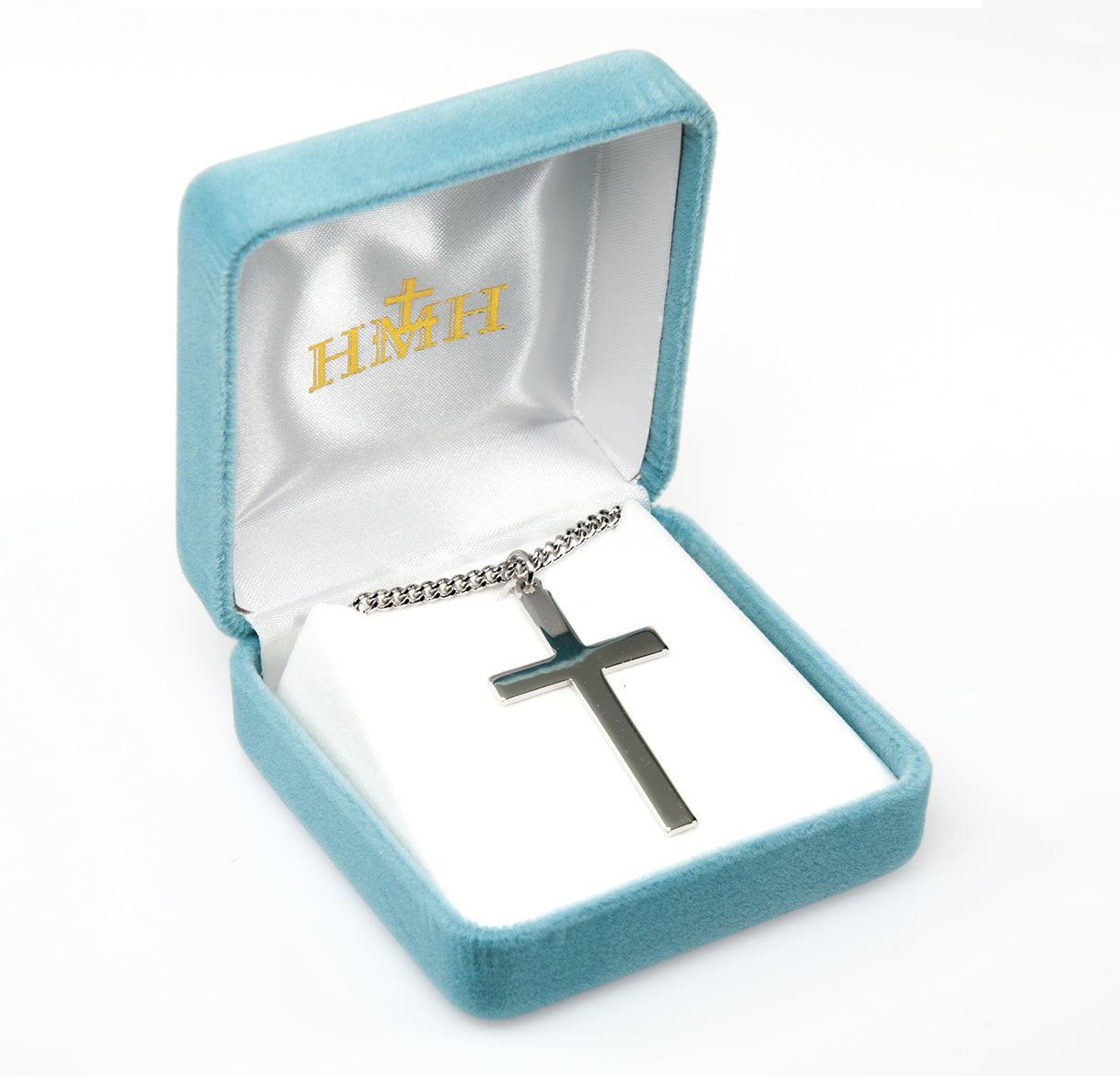 Sterling Silver Flower Tipped Cross