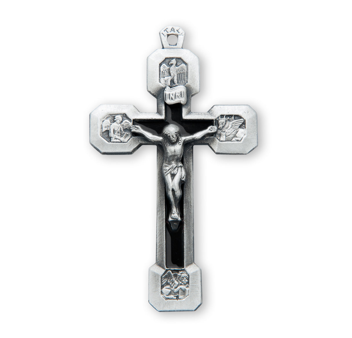 Four Evangelists Sterling Silver Crucifix