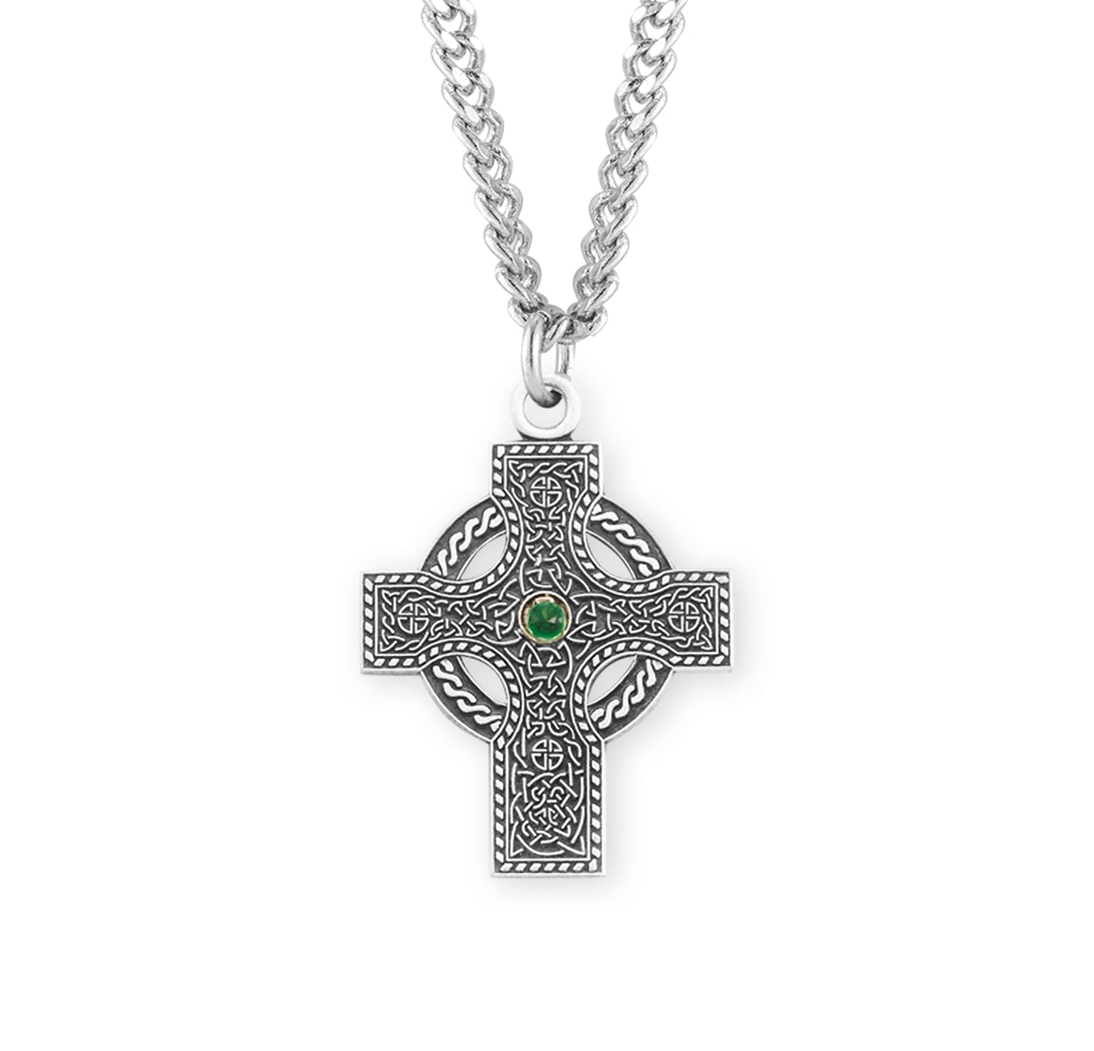 Sterling Silver Irish Celtic cross Pendant