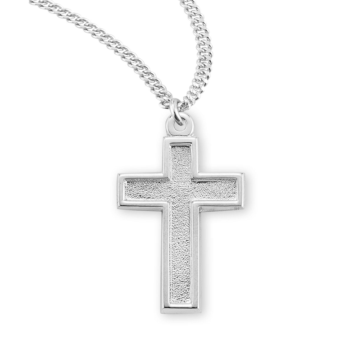 Sterling Silver Hammered Cross