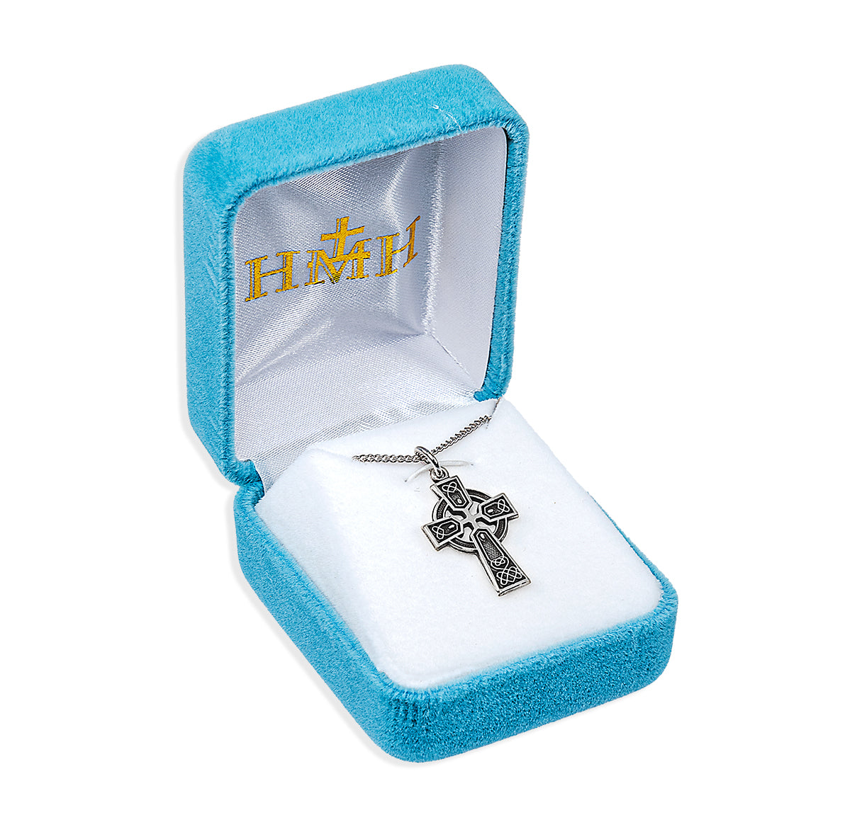 Twisted Two Tone Sterling Silver Cross