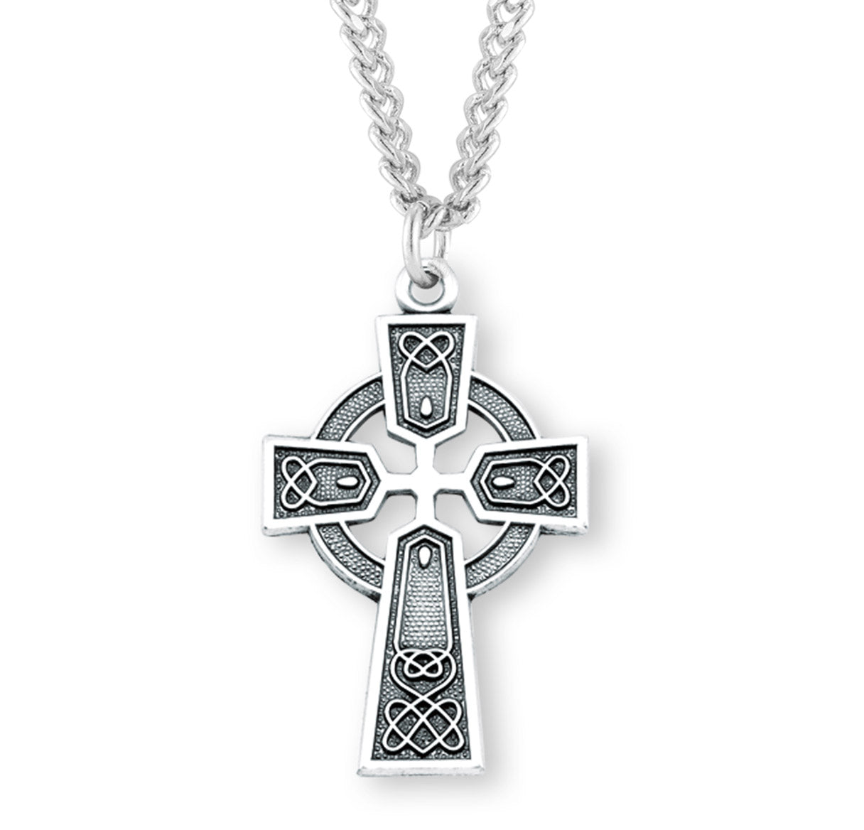 Sterling Silver Irish Celtic cross Pendant