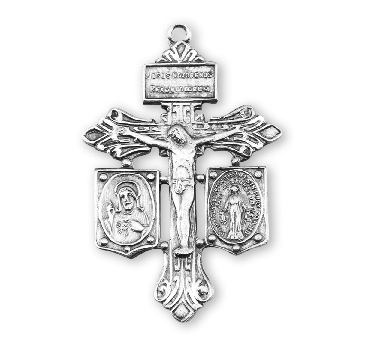 Sterling Silver Pardon Crucifix-Combination Medal