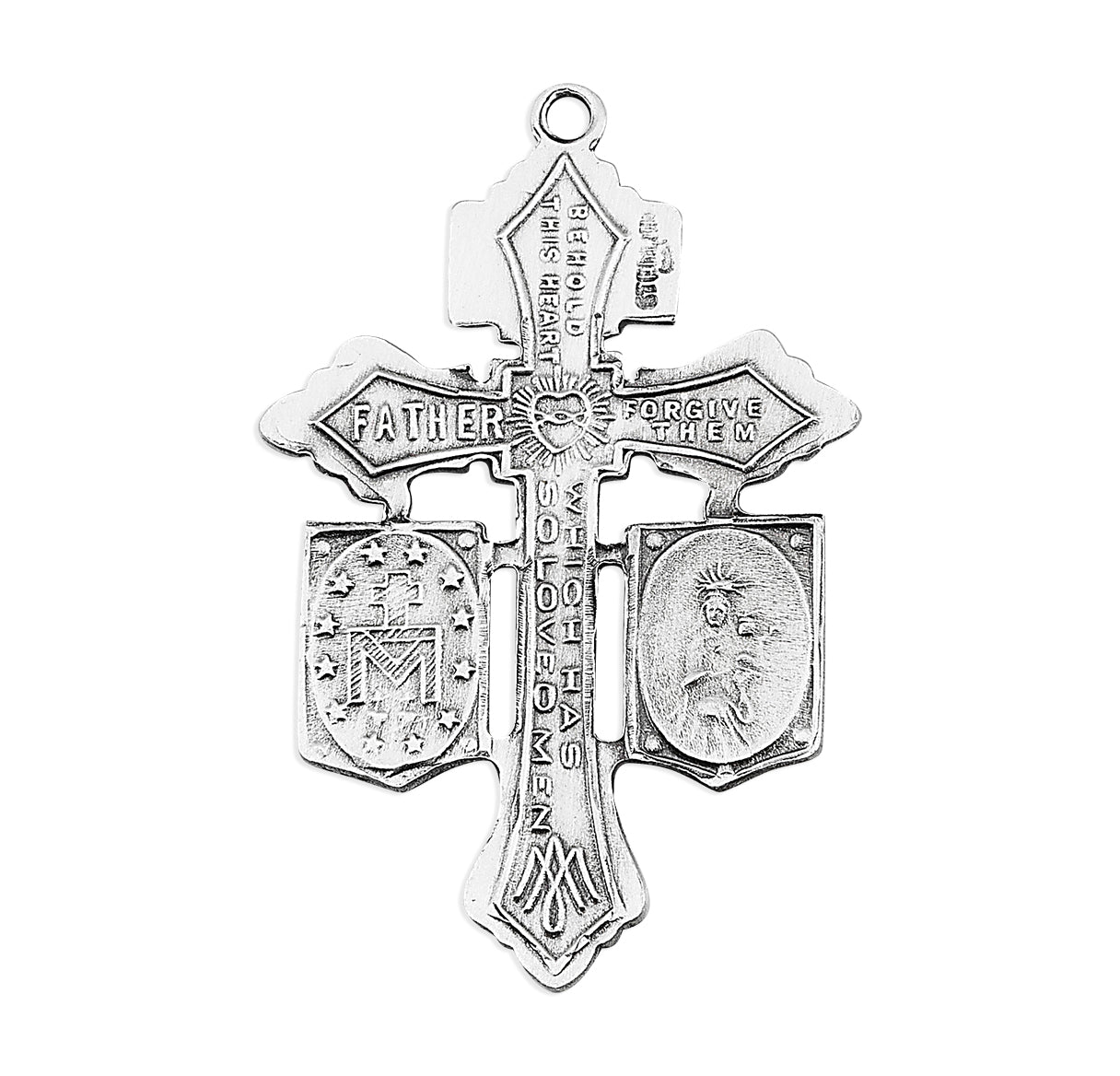 Sterling Silver Pardon Crucifix-Combination Medal