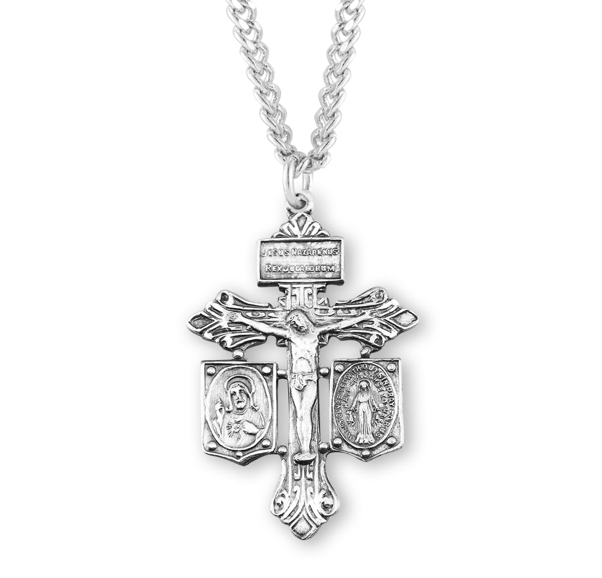 Sterling Silver Pardon Crucifix-Combination Medal