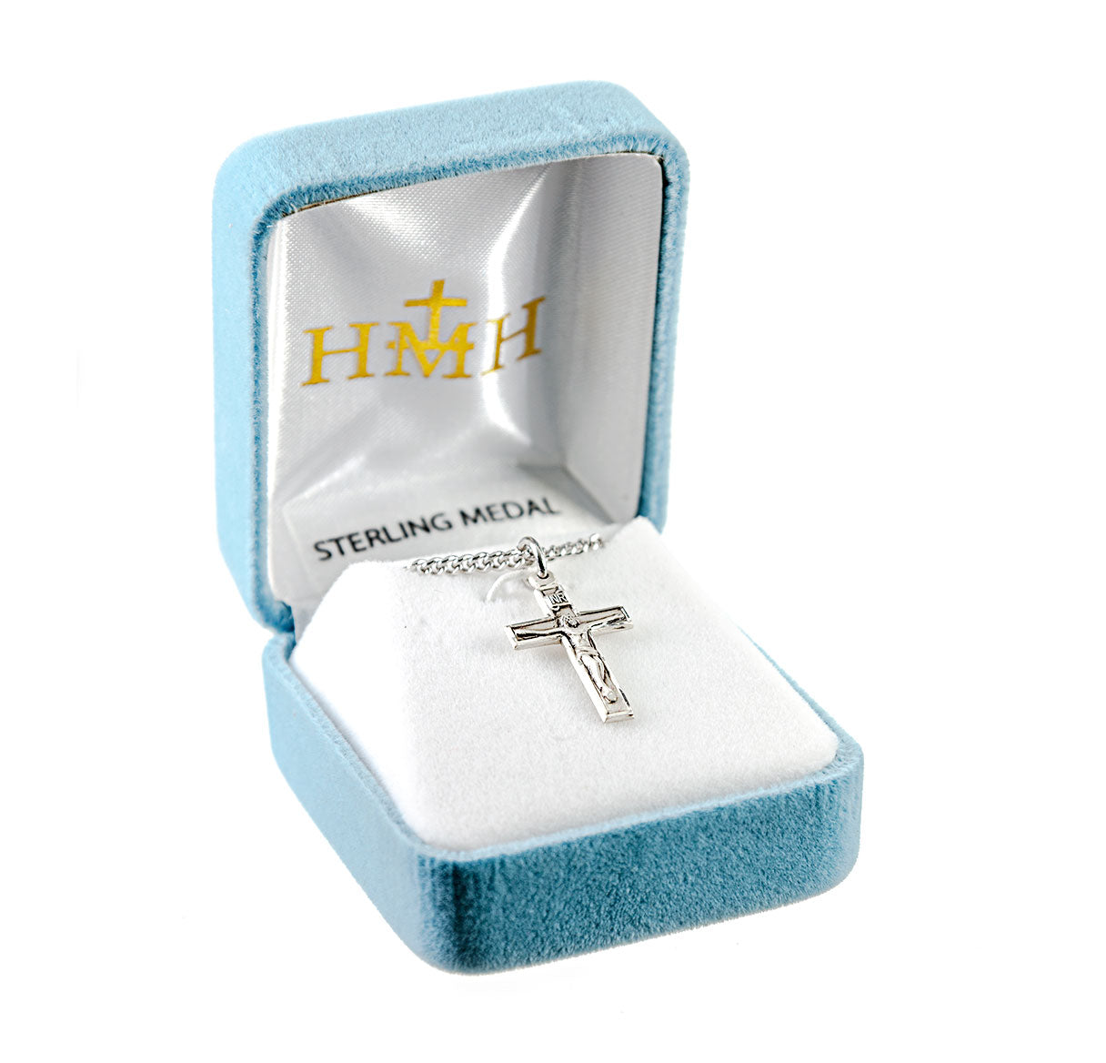 Basic Narrow Sterling Silver Crucifix