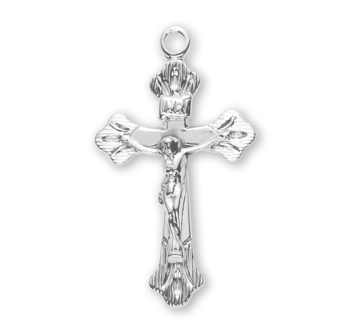 Flare tipped Sterling Silver Crucifix