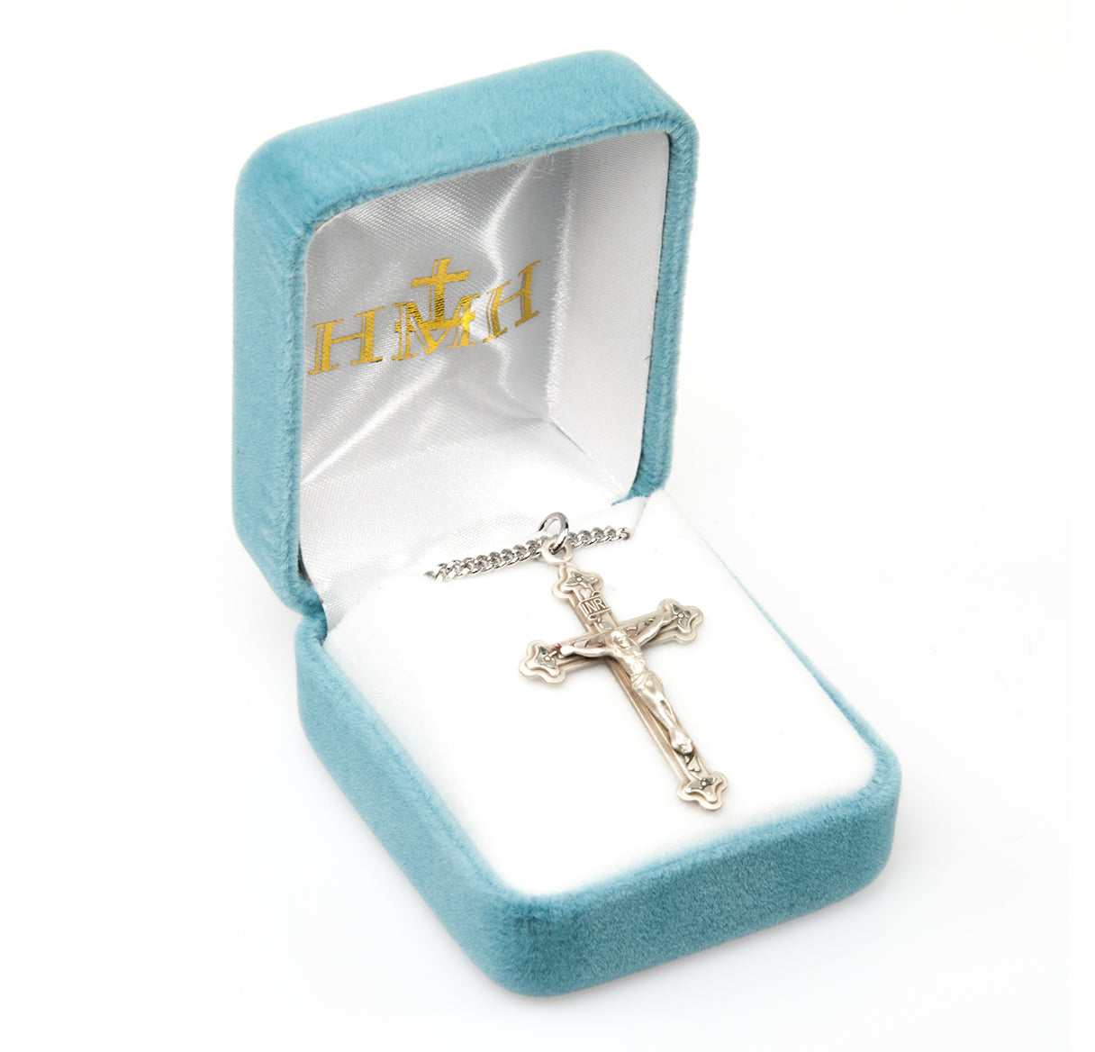 Fine Flared Sterling Silver Crucifix