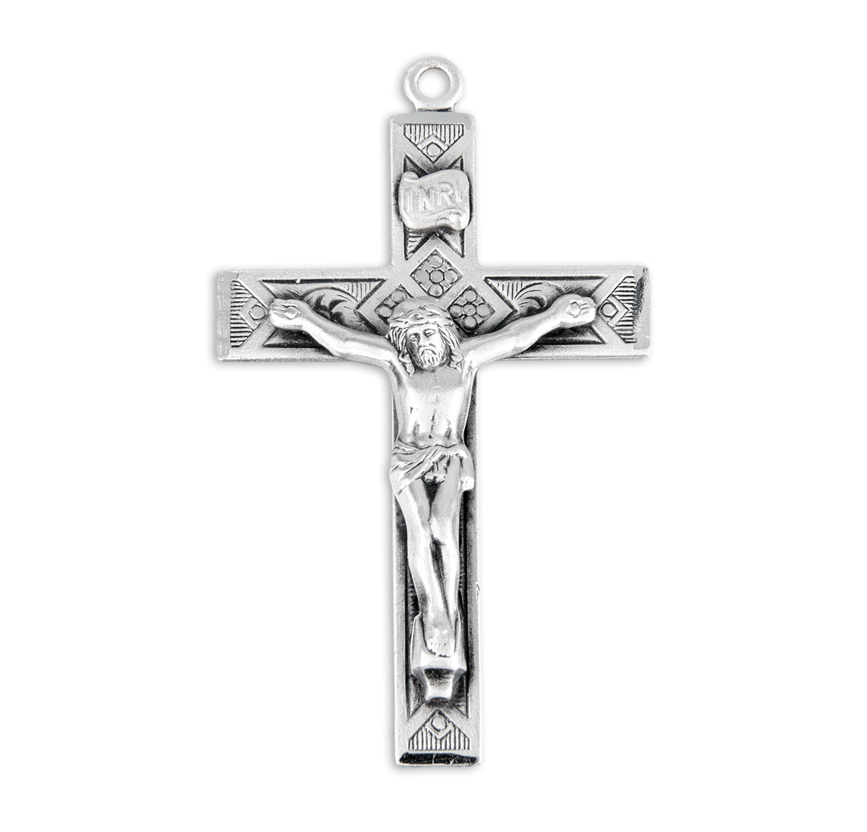 Sterling Silver Detailed Crucifix