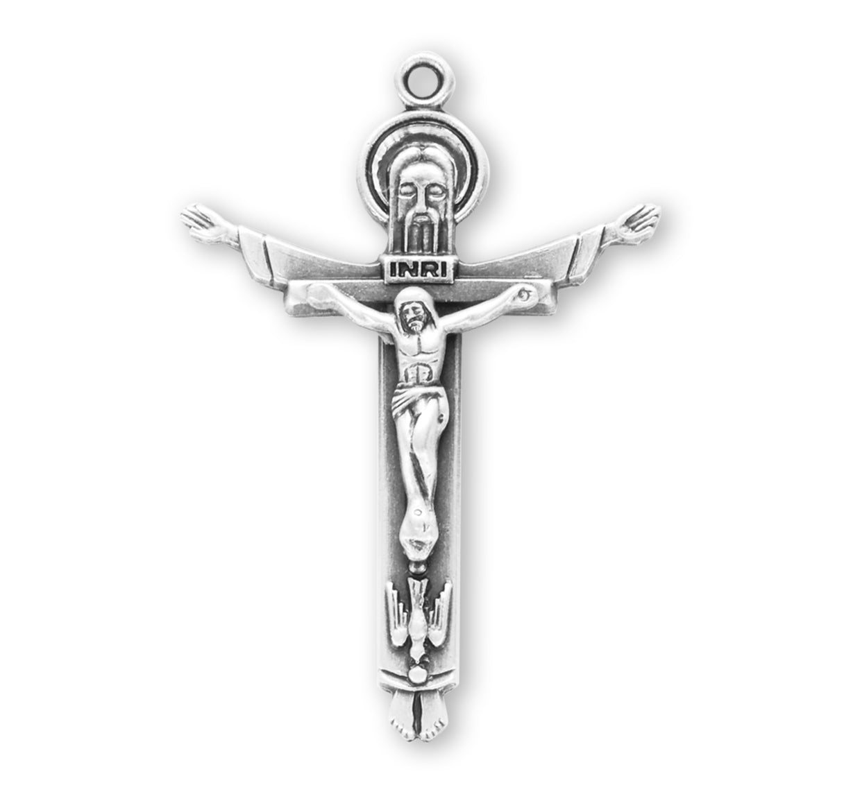 Sterling Silver Holy Trinity Crucifix