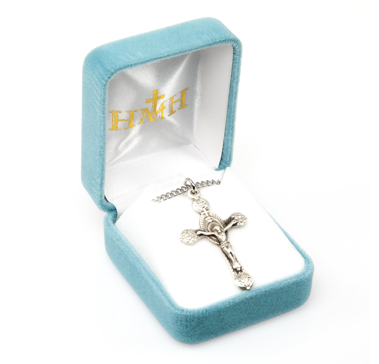 Flared Sterling Silver Crucifix