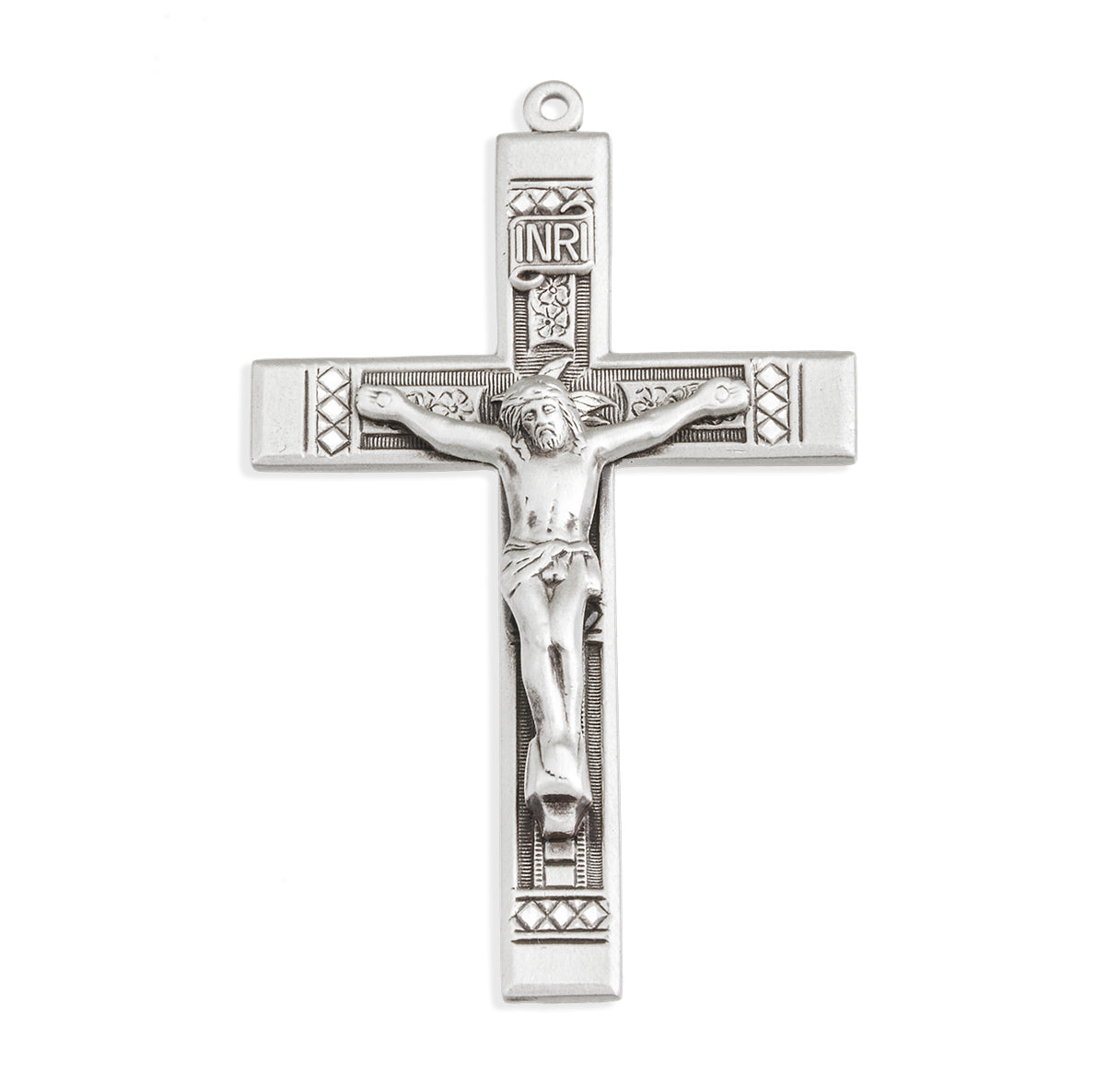 Sterling Silver Detailed Crucifix