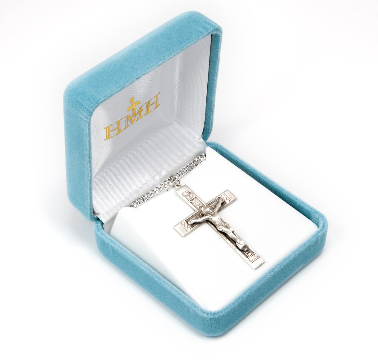 Sterling Silver Detailed Crucifix