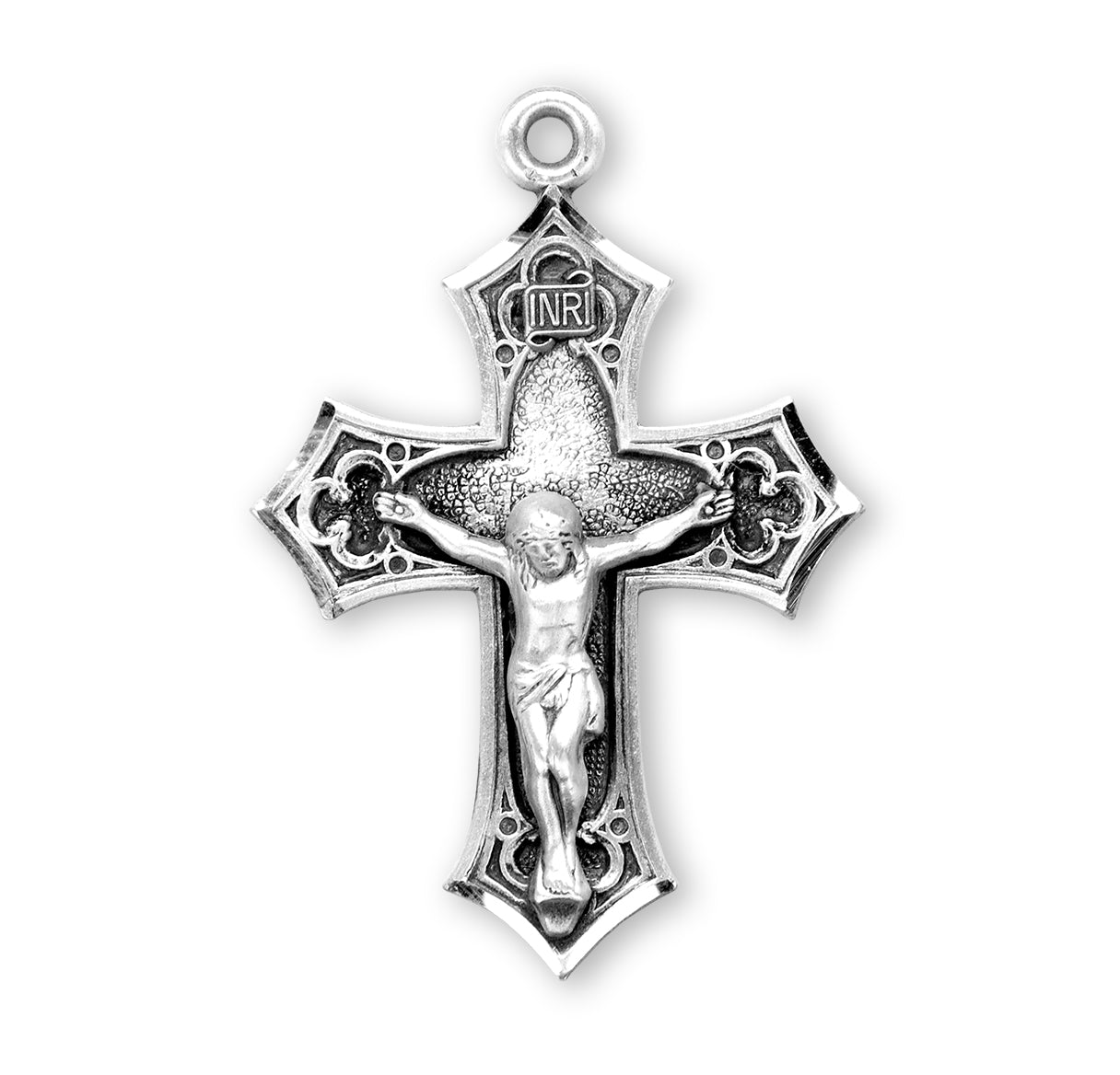 Gothic Style Sterling Silver Crucifix