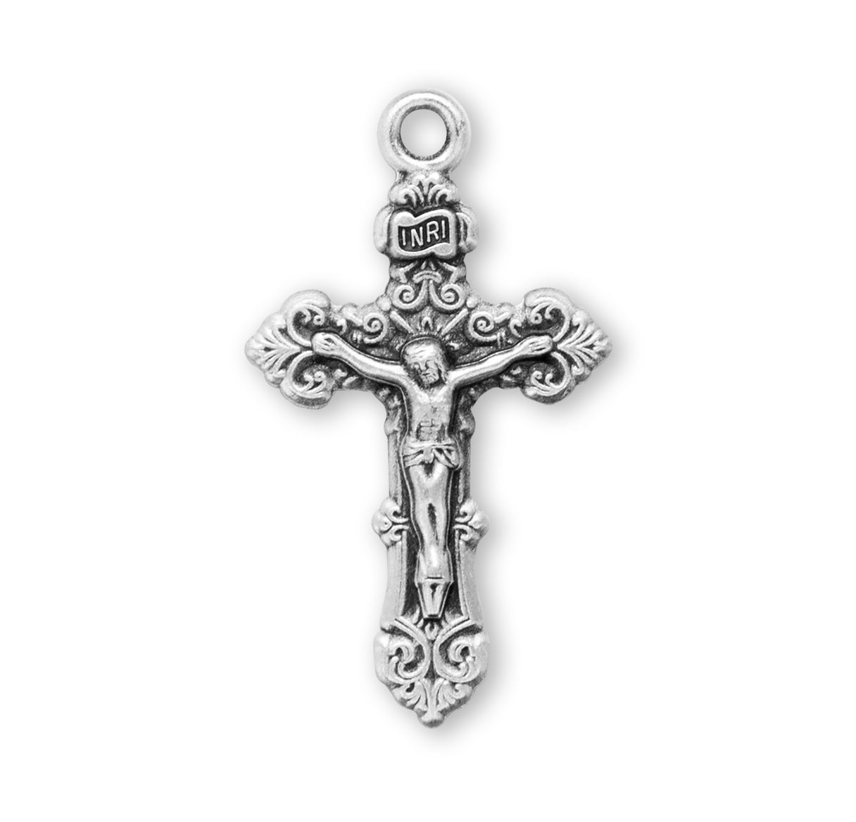 Sterling Silver Fancy Filigree Crucifix