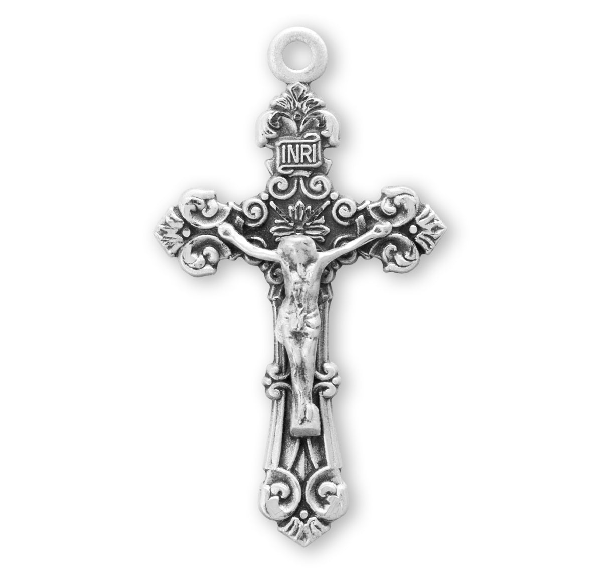 Sterling Silver Fancy Filigree Crucifix