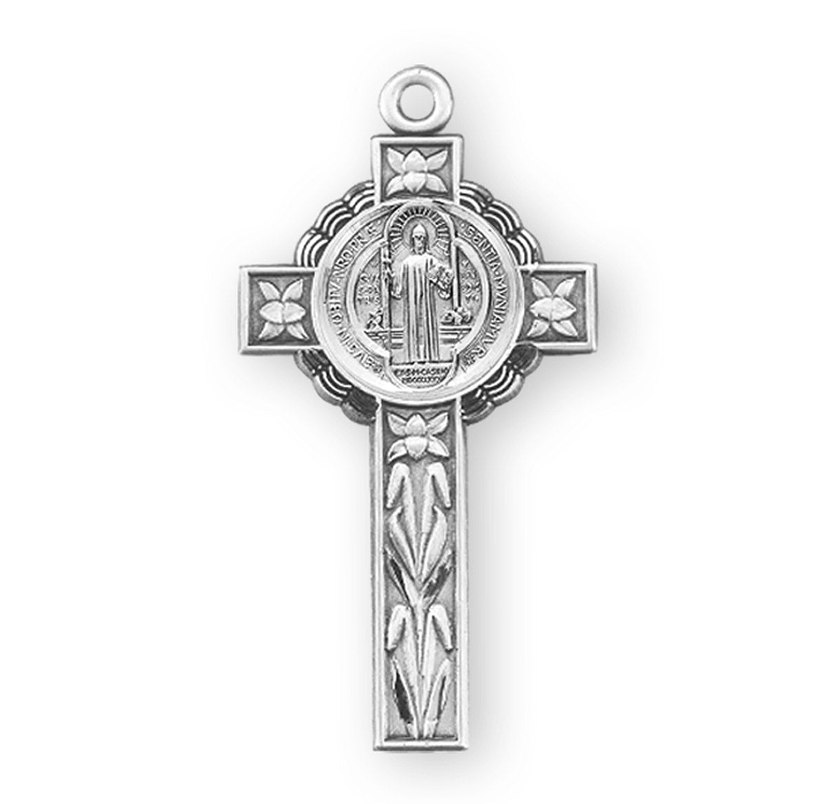 Saint Benedict Jubilee Sterling Silver Medal/Crucifix